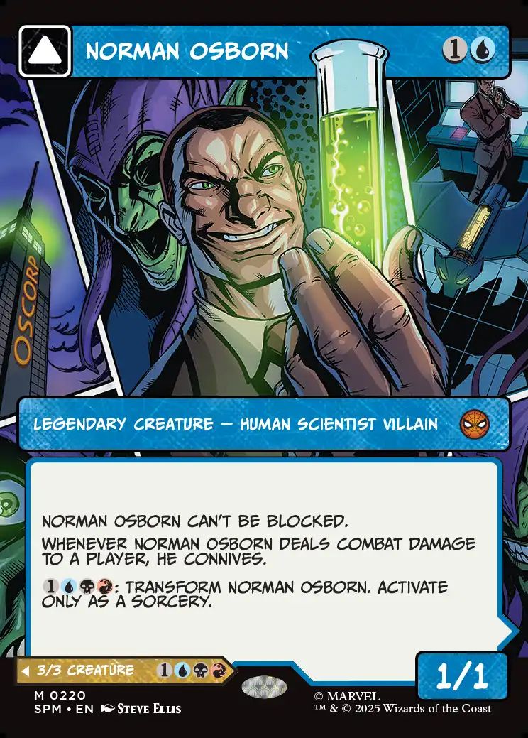 (英)ノーマン・オズボーン / Norman Osborn - グリーンゴブリン / Green Goblin ★ボーダーレス★(パネル) 【SPM】 No.220