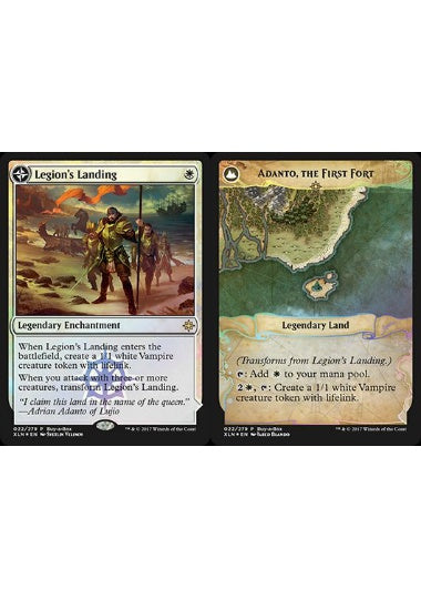 (英)【Foil】軍団の上陸 / Legion's Landing - 一番砦、アダント / Adanto, the First Fort【PRM】Box購入プロモ No.037
