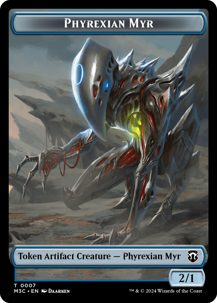 (英)ファイレクシアン・マイアトークン / Phyrexian Myr Token No.007 - 霊気装置トークン / Servo Token【M3C-TOKEN】 No.033