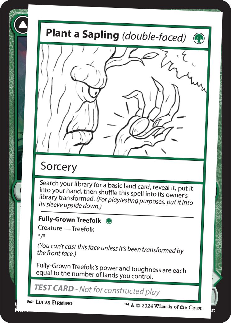 (英)Plant a Sapling - Fully-Grown Treefolk【MB2-TEST】 No.344