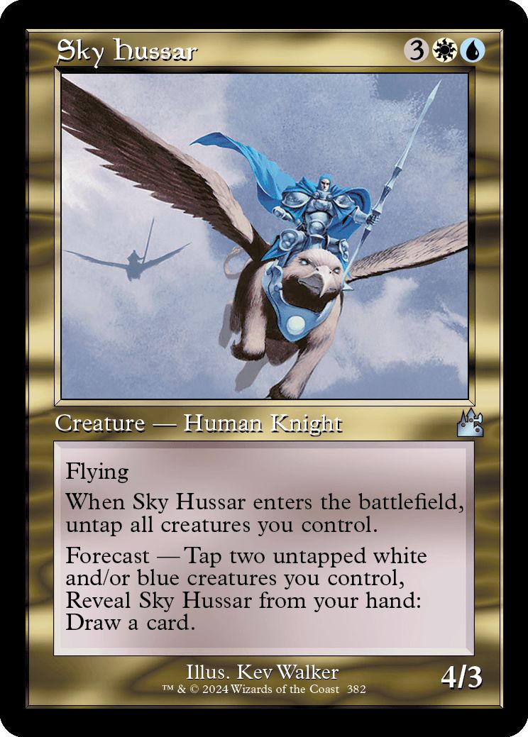 (英)空の軽騎兵 / Sky Hussar ★ショーケース枠★(旧枠加工カード) 【RVR】 No.382