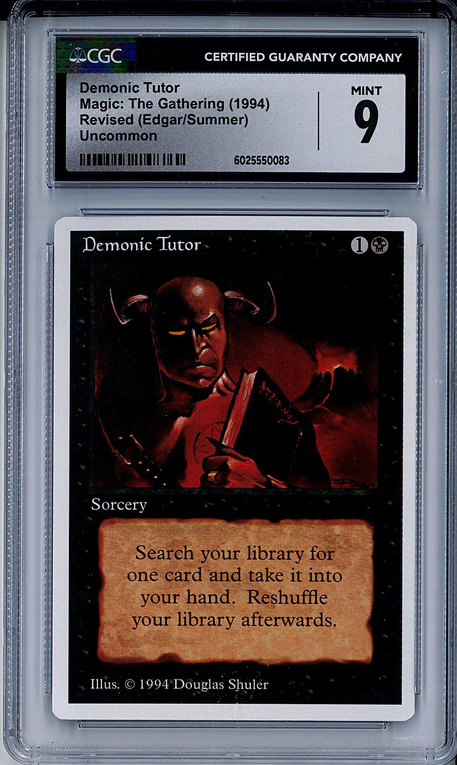 [鑑定品](英)悪魔の教示者 / Demonic Tutor【SUMMER】 CGC9 ID:6025550083 [委託販売品]