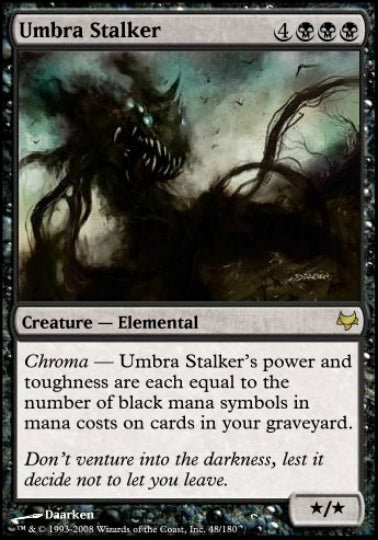 (英)【Foil】陰影の忍び寄るもの / Umbra Stalker【EVE】 No.048