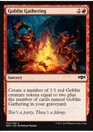 (英)【Foil】ゴブリンの集会 / Goblin Gathering【RNA】 No.104