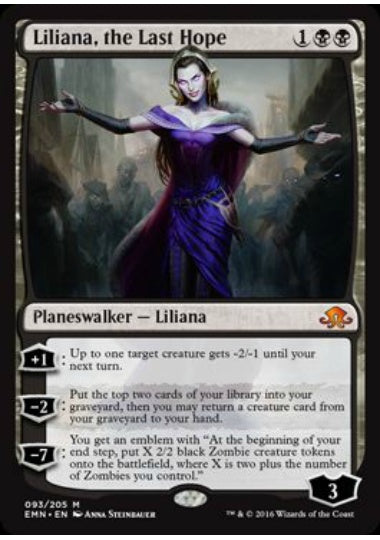 (英)【Foil】最後の望み、リリアナ / Liliana, the Last Hope【EMN】 No.093