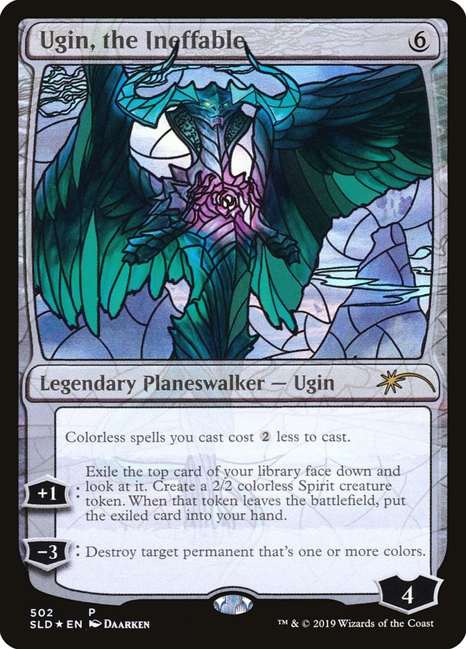 (英)【Foil】人知を超えるもの、ウギン / Ugin, the Ineffable【SLD】Stained-Glass Planeswalkers No.502