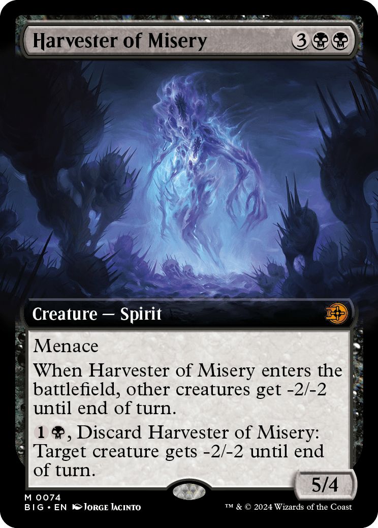 (英)【Foil】苦難の収穫者 / Harvester of Misery ★拡張枠★ 【BIG】 No.074