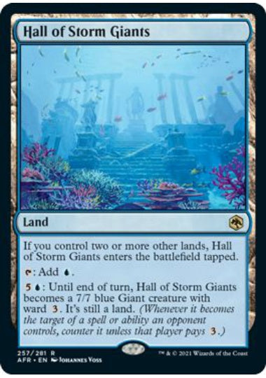 (英)【Foil】ストーム・ジャイアントの聖堂 / Hall of Storm Giants【AFR】 No.257