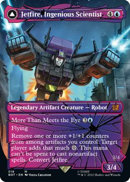 (英)【Foil】独創的な科学者、ジェットファイヤー / Jetfire, Ingenious Scientist - 空中警護員、ジェットファイヤー / Jetfire, Air Guardian【BOT】シャッタード・グラス版 No.018