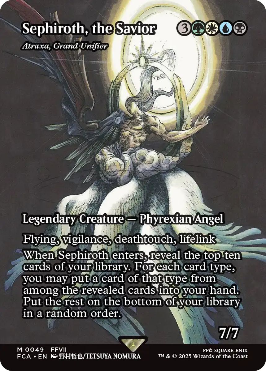(英)【Foil】救済者、セフィロス / Sephiroth, the Savior[偉大なる統一者、アトラクサ / Atraxa, Grand Unifier] ★ショーケース枠★(FINAL FANTASY・継承史カード) 【FCA】 No.049