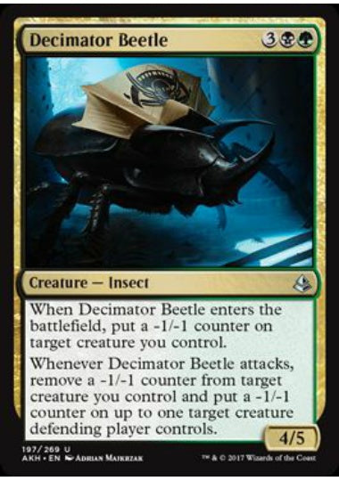 (英)【Foil】潰滅甲虫 / Decimator Beetle【AKH】 No.197