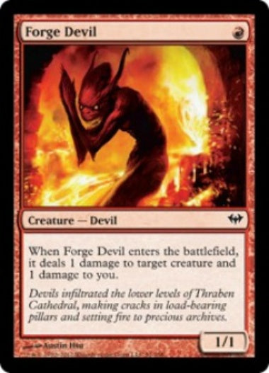 (英)【Foil】炉の小悪魔 / Forge Devil【DKA】 No.091