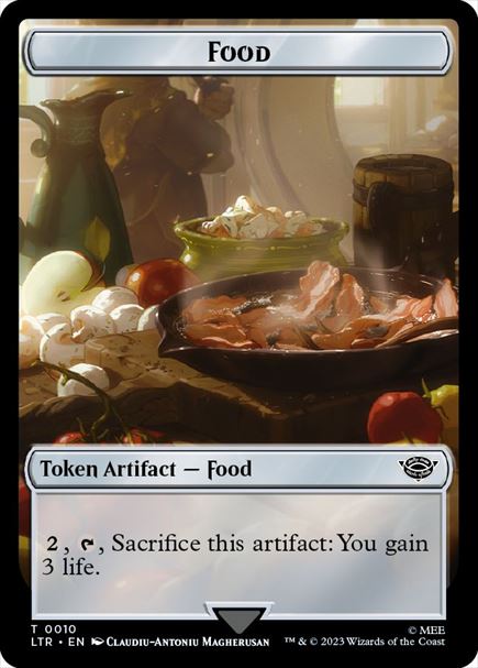 (英)食物トークン / Food Token【LTR-TOKEN】 No.010