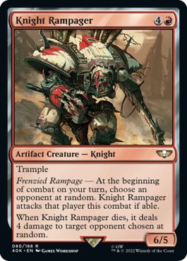 (英)【Surge-Foil】ナイト・ランペイジャー / Knight Rampager【40K】 No.080