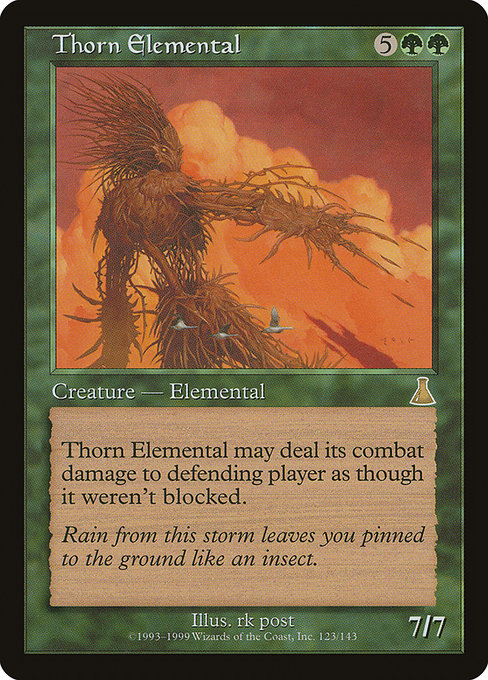 (英)【Foil】茨の精霊 / Thorn Elemental【UDS】 No.123