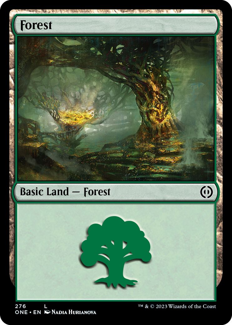 (英)【Foil】森 / Forest【ONE】 No.276