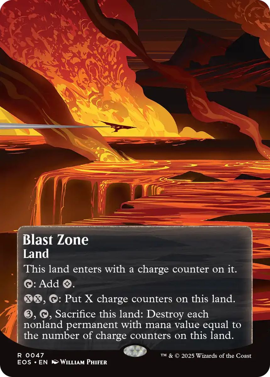(英)【Foil】爆発域 / Blast Zone ★ボーダーレス★(「星景ポスター」) 【EOS】 No.047