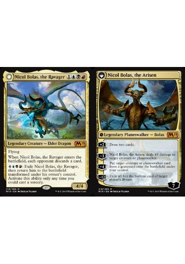(英)【Foil】破滅の龍、ニコル・ボーラス / Nicol Bolas, the Ravager - 覚醒の龍、ニコル・ボーラス / Nicol Bolas, the Arisen【M19】 No.218