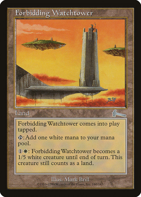 (英)【Foil】近づきがたい監視塔 / Forbidding Watchtower【ULG】 No.140