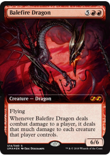 (英)【Foil】災火のドラゴン / Balefire Dragon【UMAUBT】 No.U14