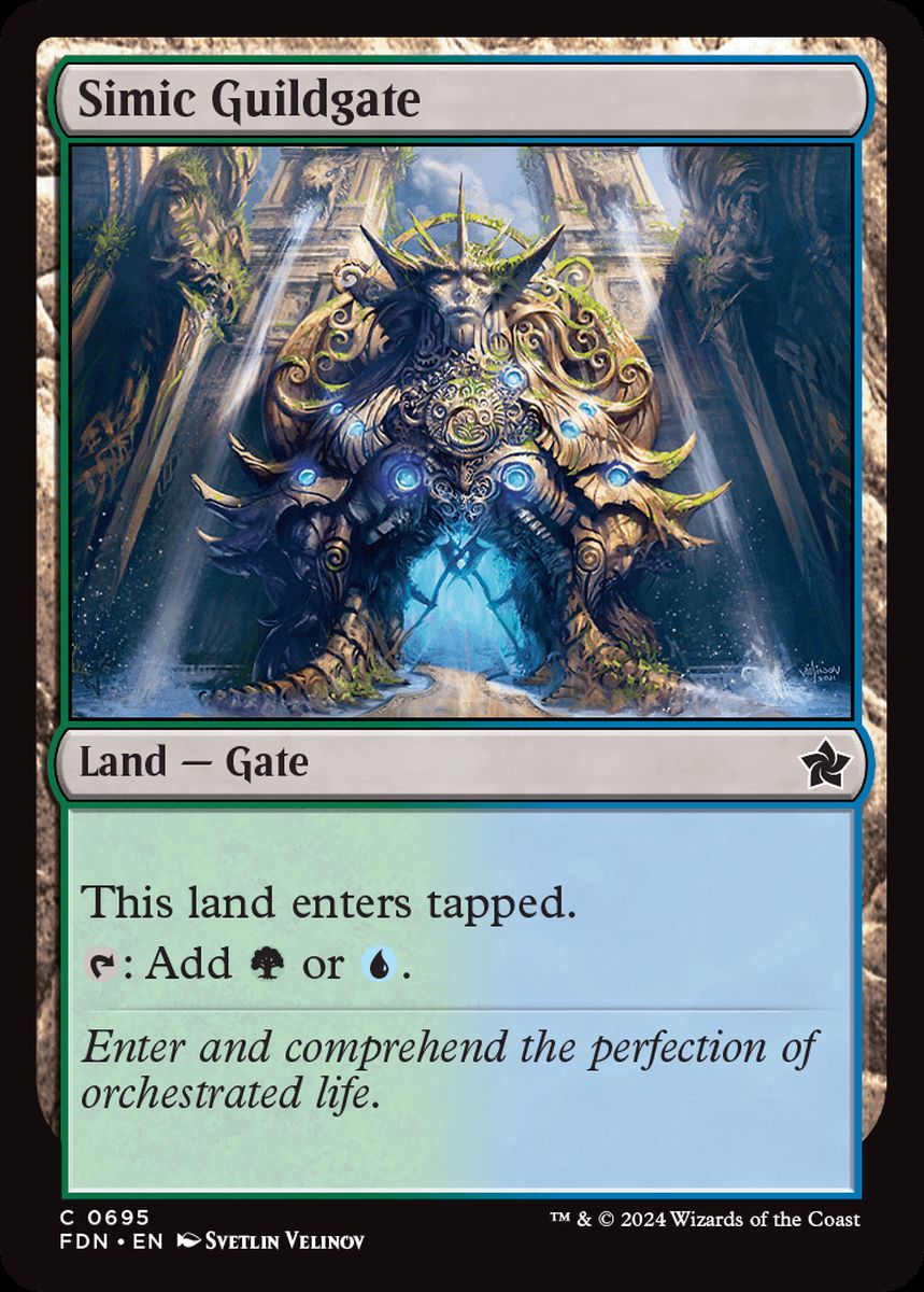 (英)シミックのギルド門 / Simic Guildgate【FDN】 Starter Collection収録 No.695