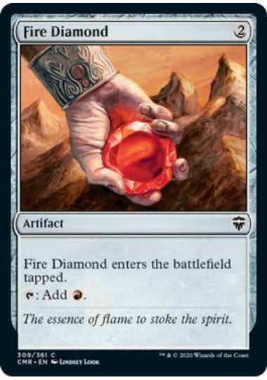 (英)【Foil】緋色のダイアモンド / Fire Diamond【CMR】 No.309