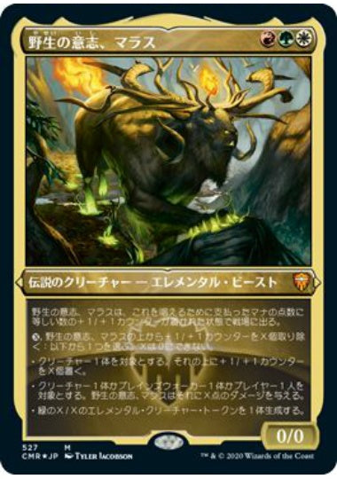 (日)【Foil】野生の意志、マラス / Marath, Will of the Wild ★ショーケース枠★ 【CMR】 No.527