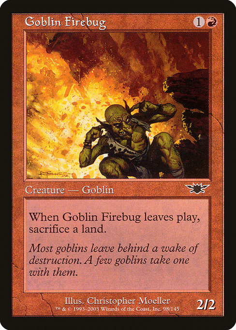 (英)【Foil】ゴブリンの放火魔 / Goblin Firebug【LGN】 No.098