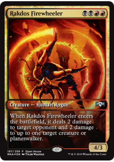 (英)【Foil】ラクドスの火輪使い / Rakdos Firewheeler【PRM】マジック初心者体験会プロモ No.056