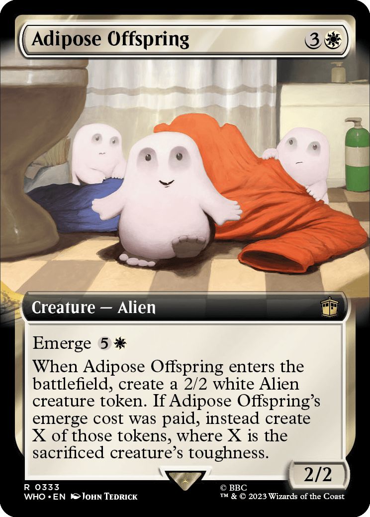 (英)【Foil】アディポーズの子 / Adipose Offspring ★拡張枠★ 【WHO】 No.0333