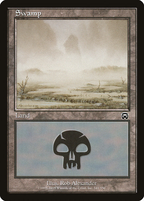 (英)【Foil】沼 / Swamp【MMQ】 No.341
