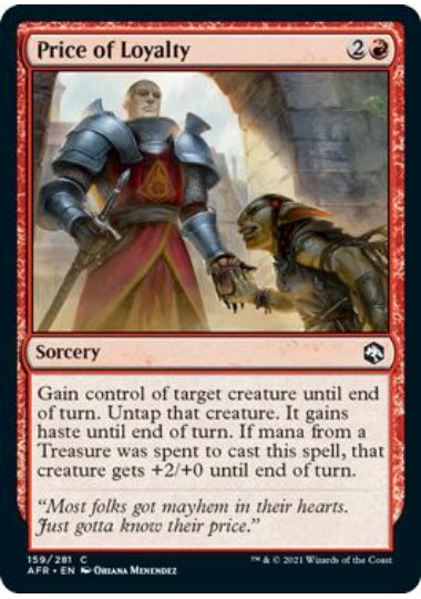 (英)【Foil】忠誠の代価 / Price of Loyalty【AFR】 No.159