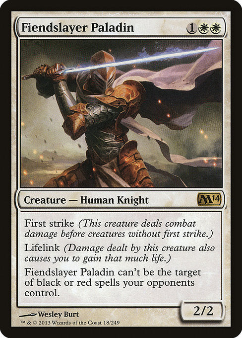 (英)鬼斬の聖騎士 / Fiendslayer Paladin【M14】 No.018