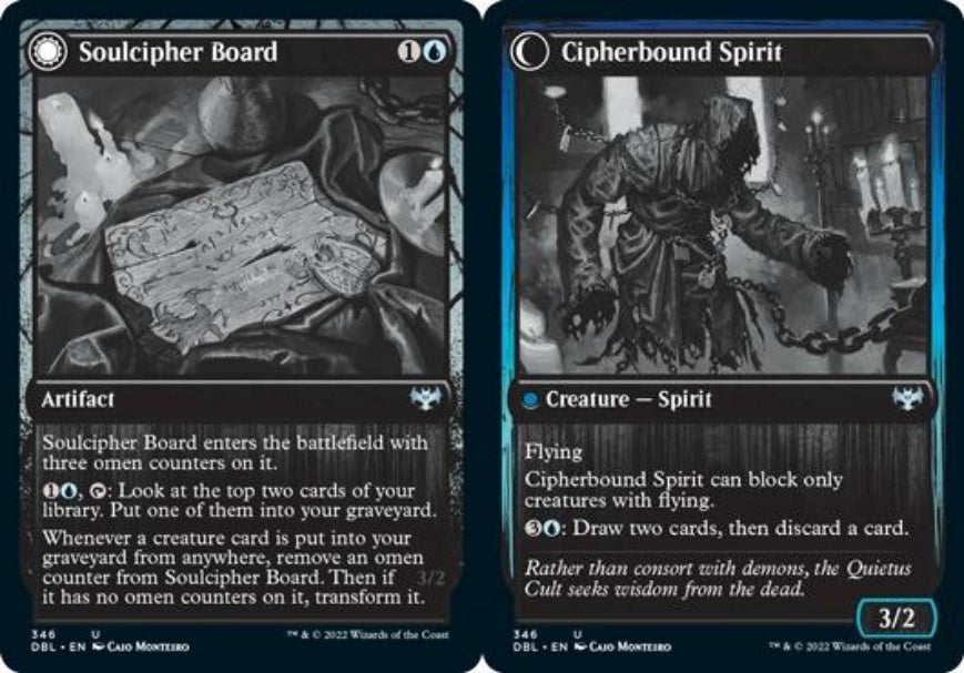 (英)魂暗号の木盤 / Soulcipher Board - 暗号縛りの霊 / Cipherbound Spirit【DBL】 No.346