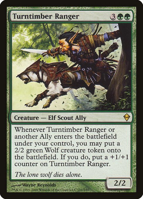 (英)変わり樹のレインジャー / Turntimber Ranger【ZEN】 No.191