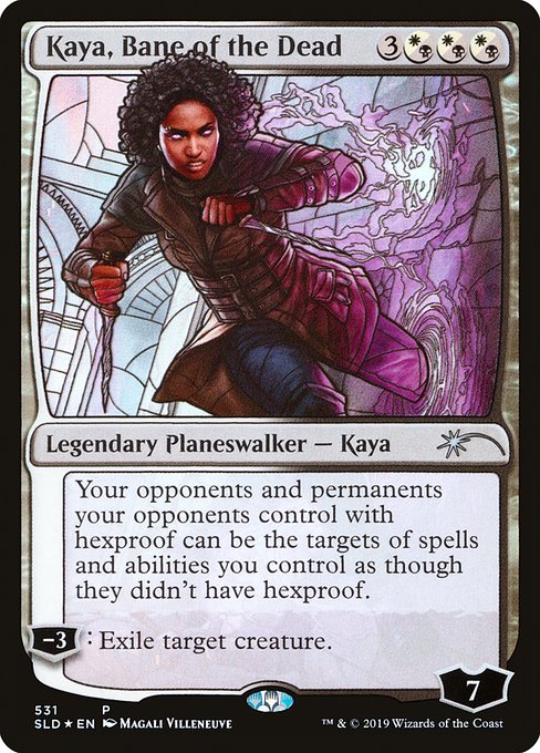 (英)【Foil】死者の災厄、ケイヤ / Kaya, Bane of the Dead【SLD】Stained-Glass Planeswalkers No.531