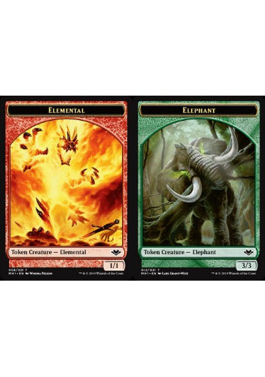 (英)エレメンタルトークン / Elemental Token No.008 - 象トークン / Elephant Token【MH1-TOKEN】 No.012