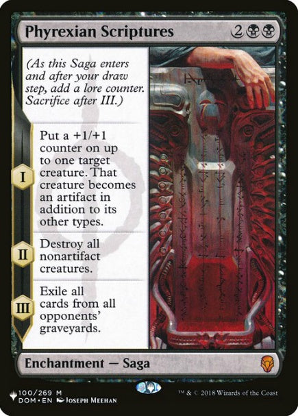 (英)ファイレクシア教典 / Phyrexian Scriptures【LST】 No.855