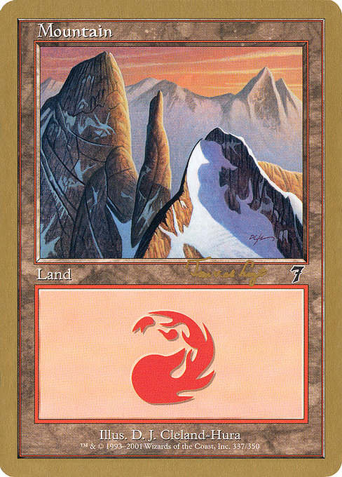 (英)山 / Mountain【WC01】 World Championship Decks 2001 Tom van de Logt 金枠 No.115