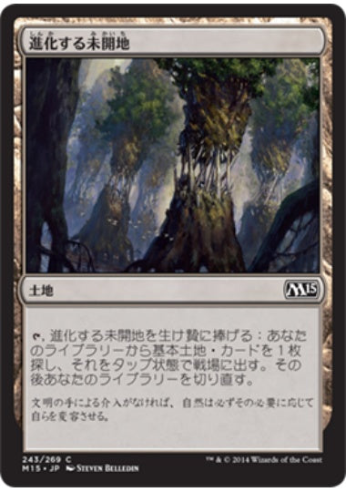 (日)【Foil】進化する未開地 / Evolving Wilds【M15】 No.243