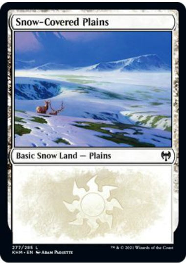 (英)【Foil】冠雪の平地 / Snow-Covered Plains【KHM】 No.277