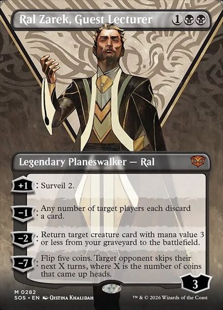 (英)【Foil】客員講師、ラル・ザレック / Ral Zarek, Guest Lecturer ★ボーダーレス★ 【SOS】 No.282