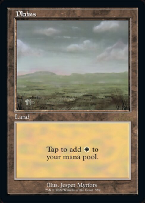 (英)平地 / Plains【30A】 (Dark) 旧枠加工カード No.582 ※トーナメントで使用することはできません。