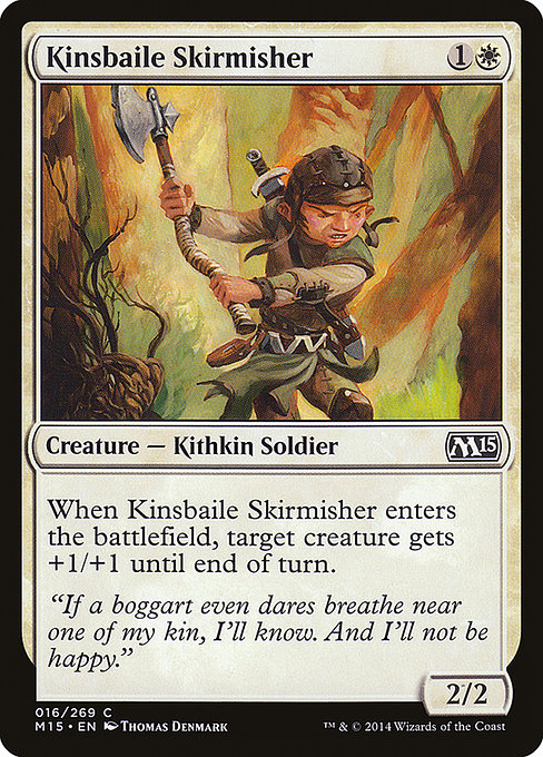(英)【Foil】キンズベイルの散兵 / Kinsbaile Skirmisher【M15】 No.016