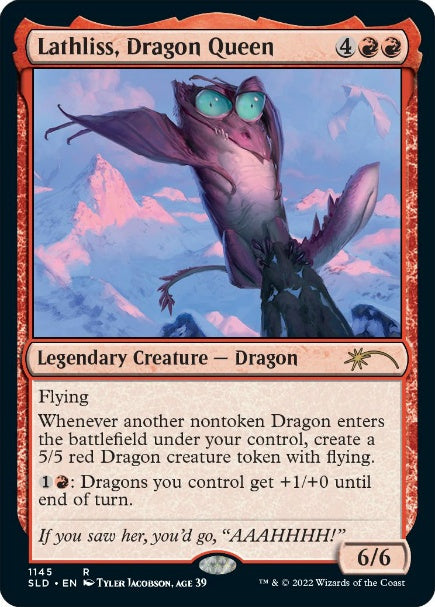 (英)【Foil】ドラゴンの女王、ラスリス / Lathliss, Dragon Queen【SLD】Extra Life 2022 No.1145