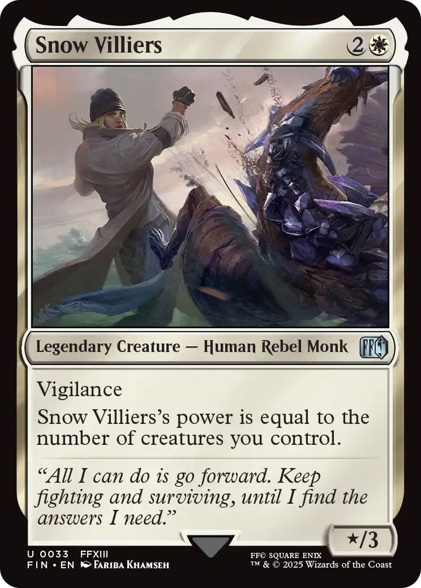 (英)【Foil】スノウ・ヴィリアース / Snow Villiers【FIN】 No.033