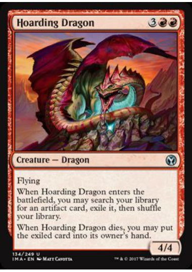 (英)【Foil】溜め込むドラゴン / Hoarding Dragon【IMA】 No.134