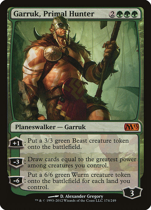 (英)【Foil】原初の狩人、ガラク / Garruk, Primal Hunter【M13】 No.174