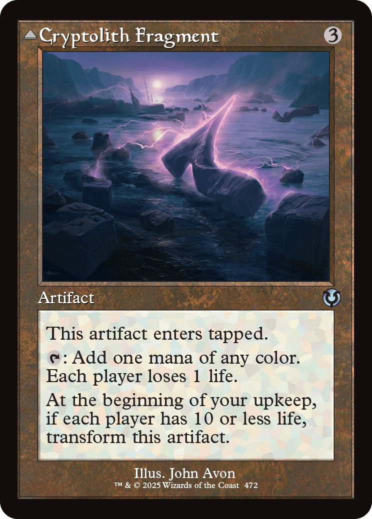 (英)謎の石の断片 / Cryptolith Fragment - エムラクールのオーロラ / Aurora of Emrakul ★ショーケース枠★(旧枠加工カード) 【INR】 No.472
