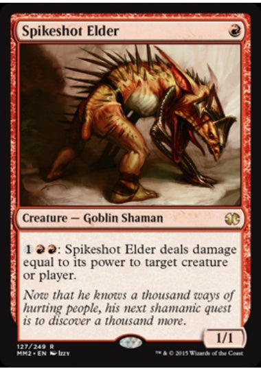 (英)【Foil】トゲ撃ちの古老 / Spikeshot Elder【MM2】 No.127